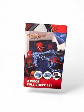 Marvel Spider-Man Full Sheet Set - Red, Blue, Black